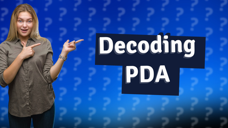 Decoding PDA