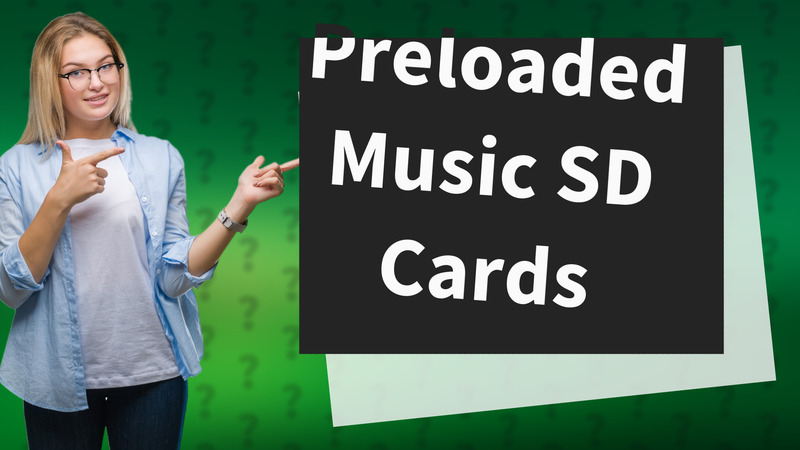 Preloaded Music SD Cards