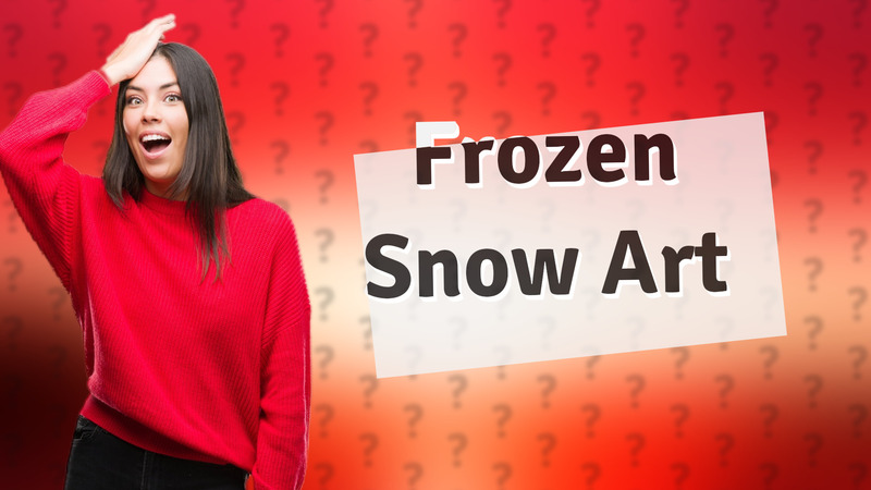 Frozen Snow Art