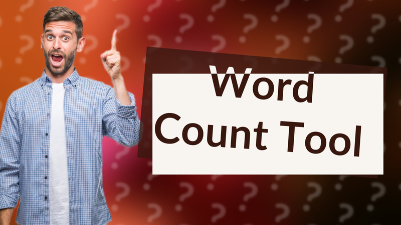 Word Count Tool