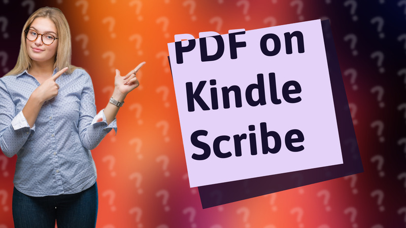 PDF on Kindle Scribe