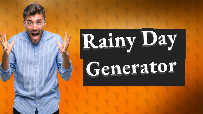 Rainy Day Generator