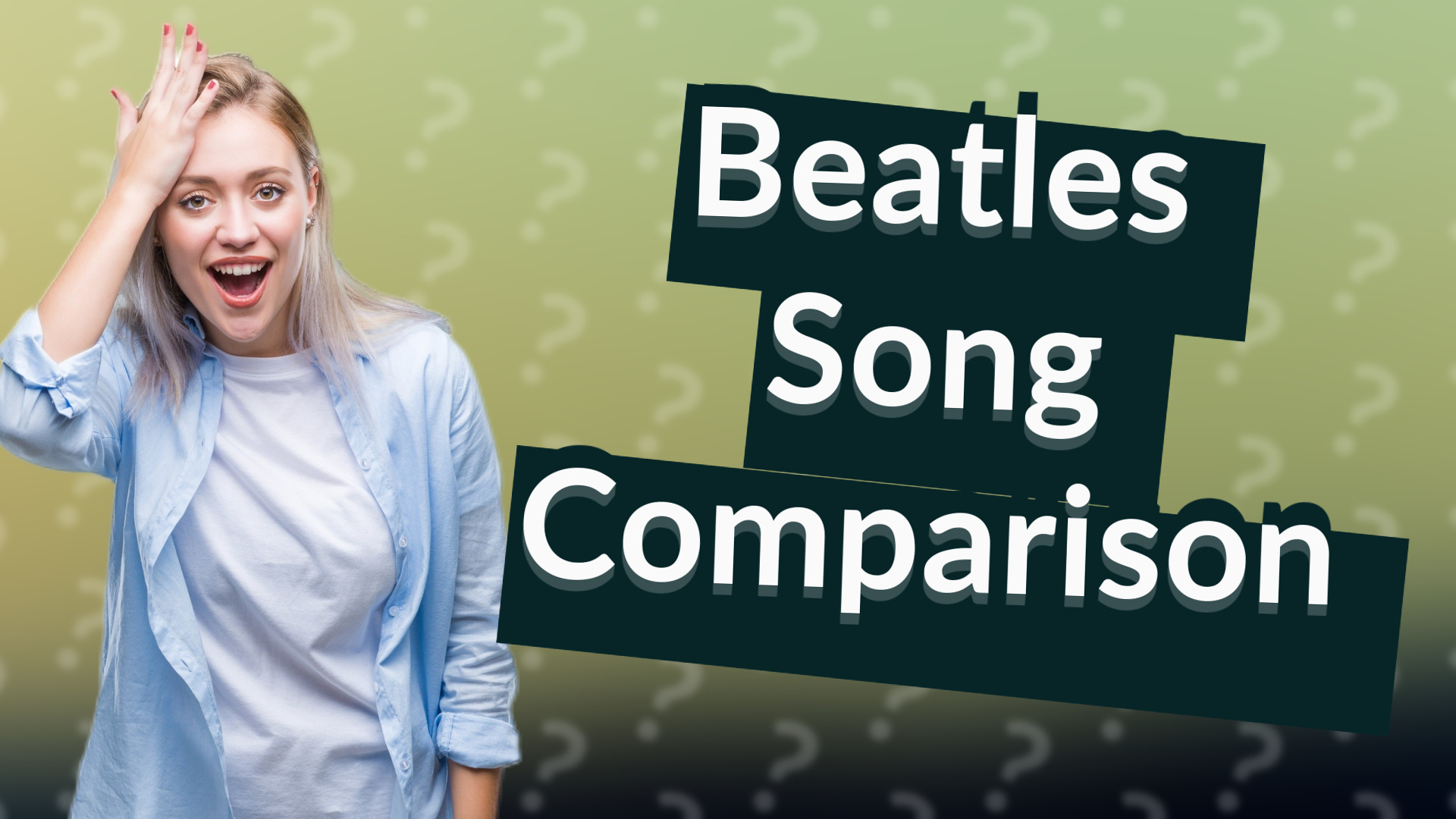 Beatles Song Comparison