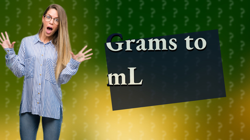 Grams to mL