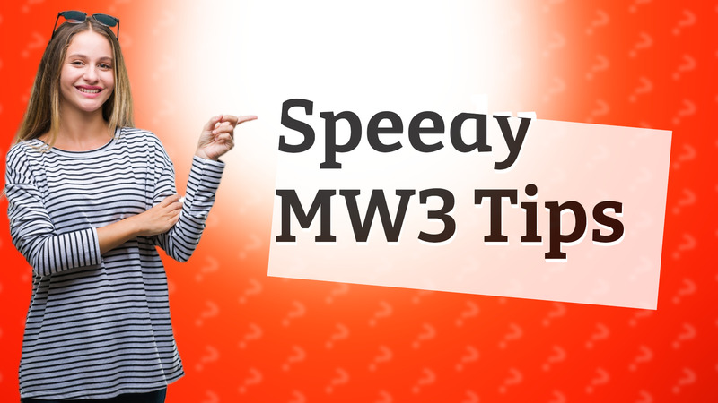 Speedy MW3 Tips