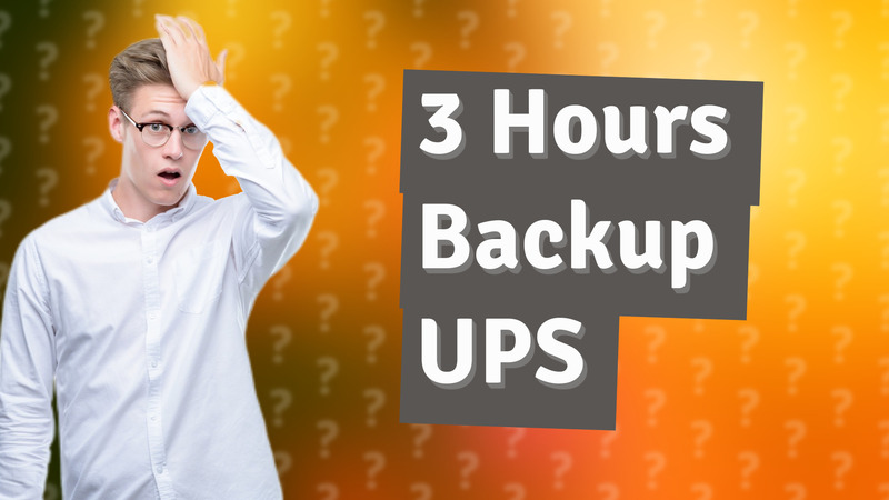 3 Hours Backup UPS