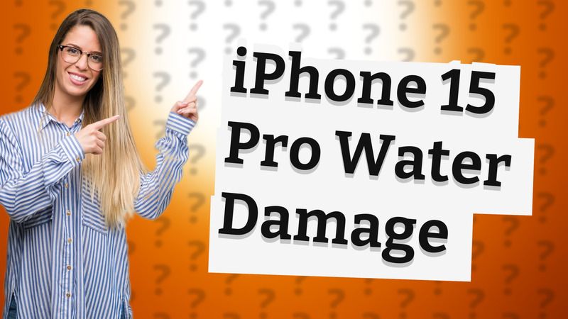 iPhone 15 Pro Water Damage