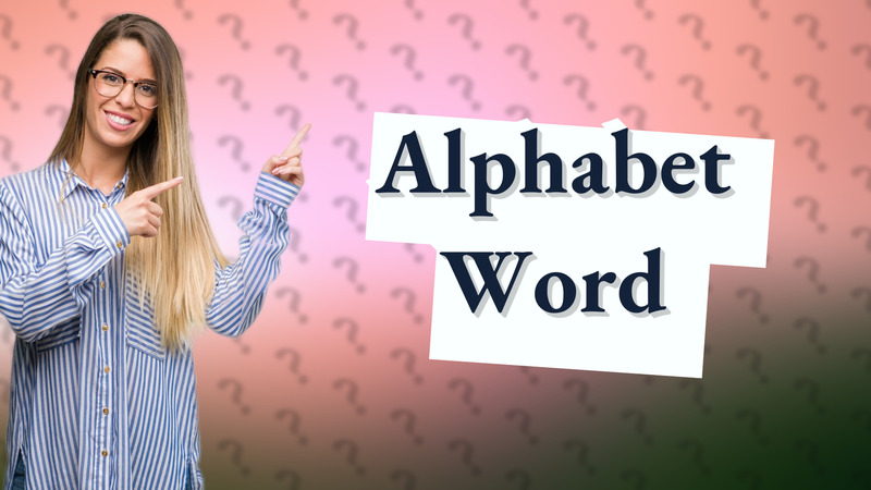Alphabet Word
