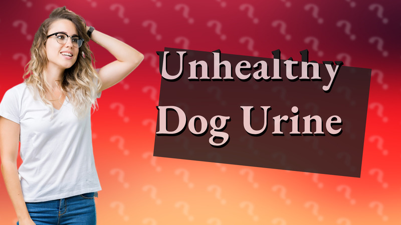Unhealthy Dog Urine