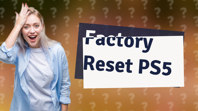 Factory Reset PS5