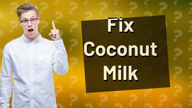 Fix Coconut Milk