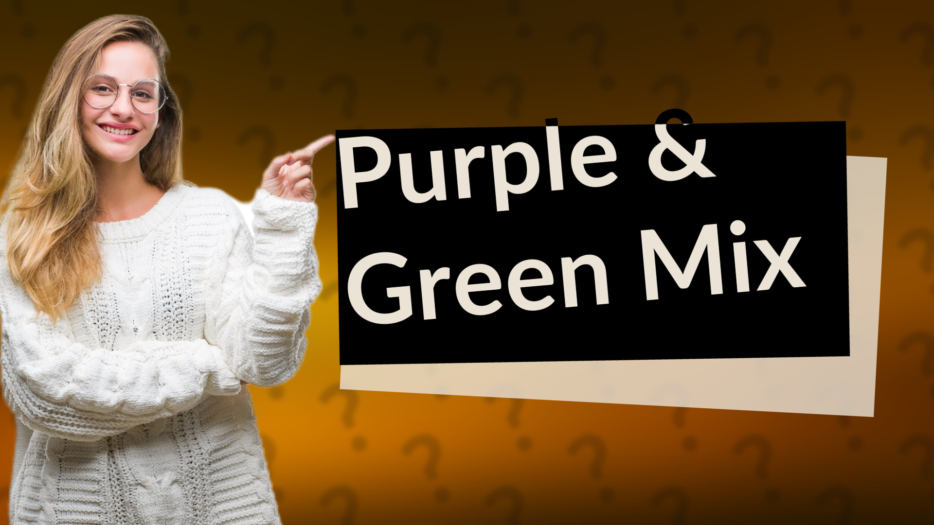 Purple & Green Mix