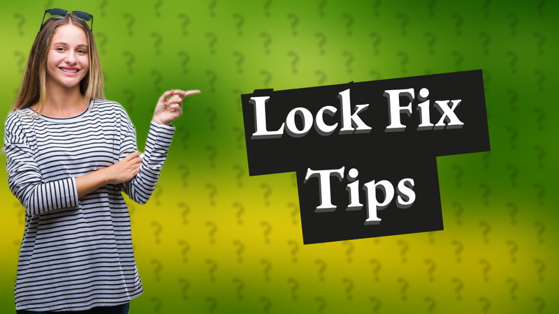 Lock Fix Tips