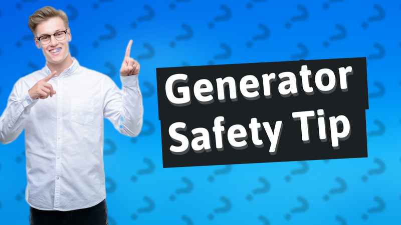 Generator Safety Tip