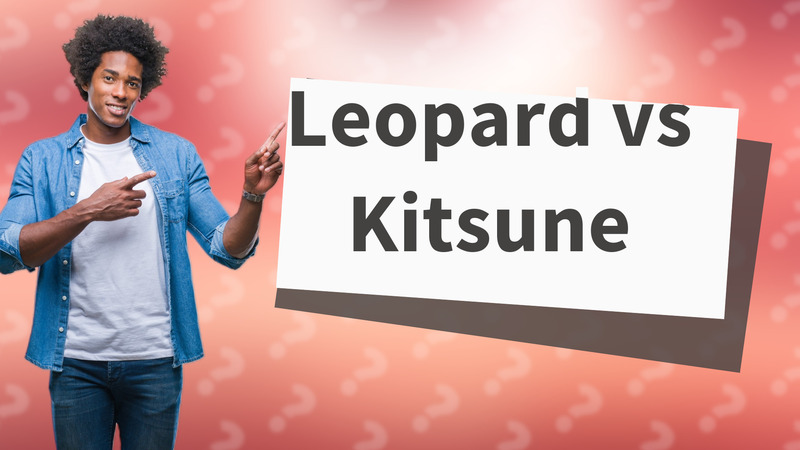 Leopard vs Kitsune
