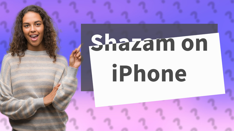 Shazam on iPhone