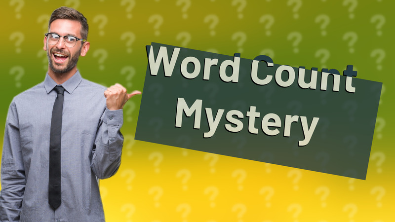 Word Count Mystery