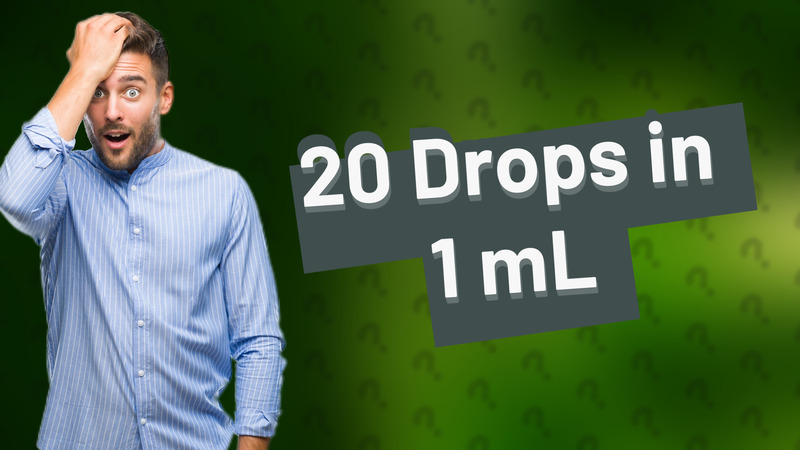 20 Drops in 1 mL
