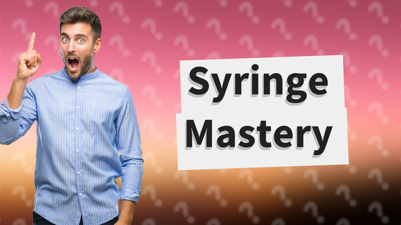 Syringe Mastery