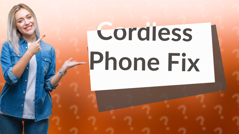 Cordless Phone Fix