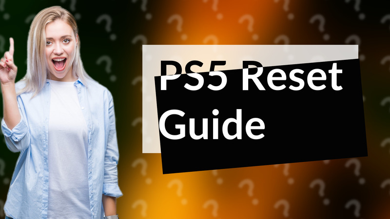 PS5 Reset Guide