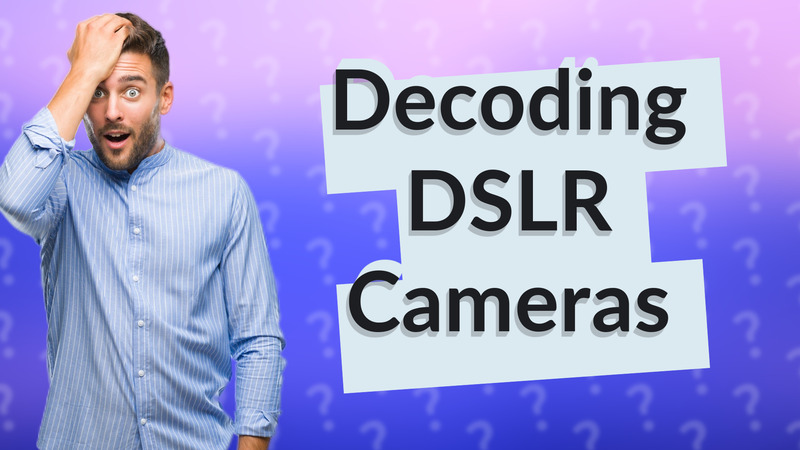 Decoding DSLR Cameras