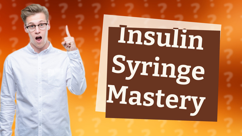 Insulin Syringe Mastery