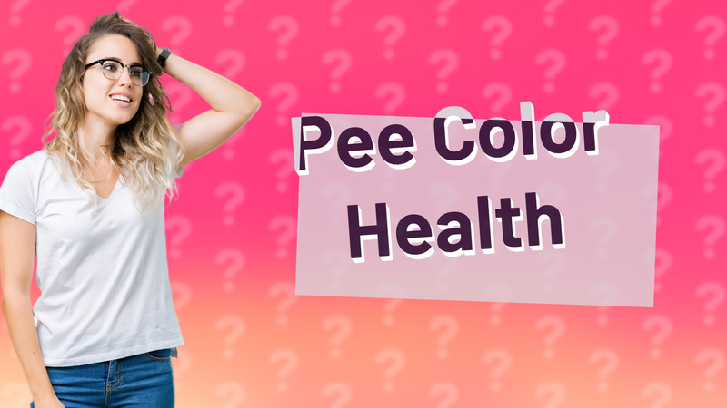 Pee Color Health