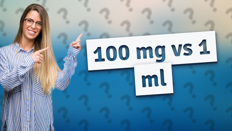100 mg vs 1 ml