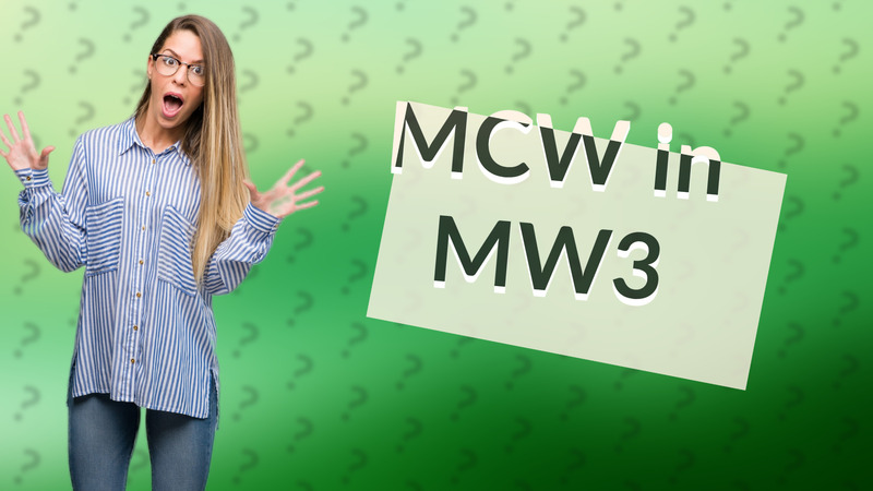 MCW in MW3