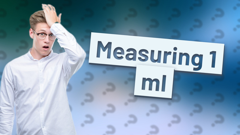 Measuring 1 ml