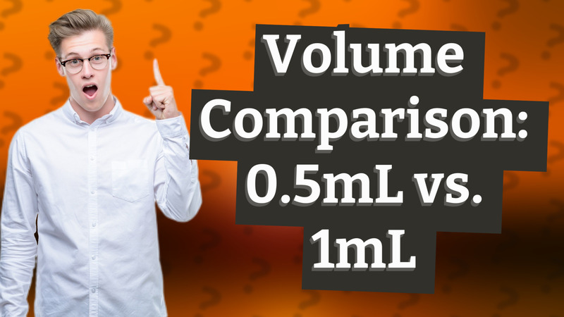 Volume Comparison: 0.5mL vs. 1mL