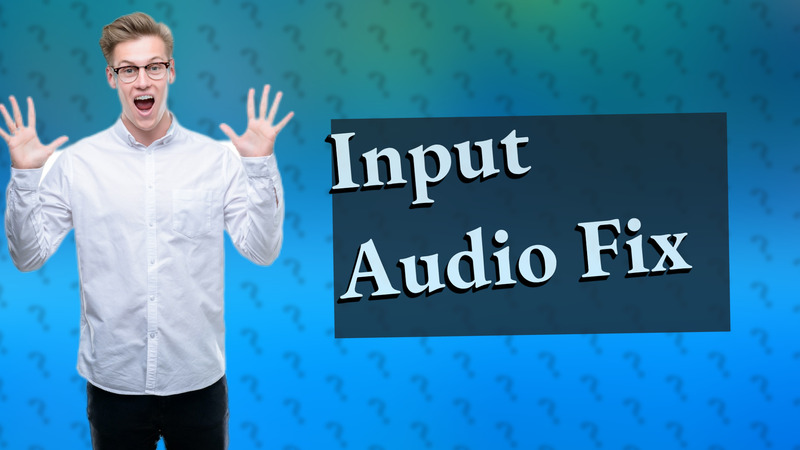 Input Audio Fix