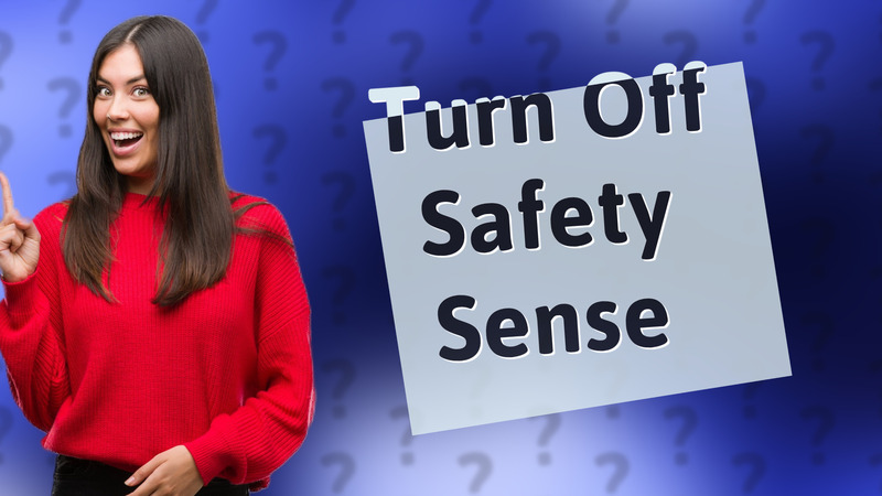 Turn Off Safety Sense