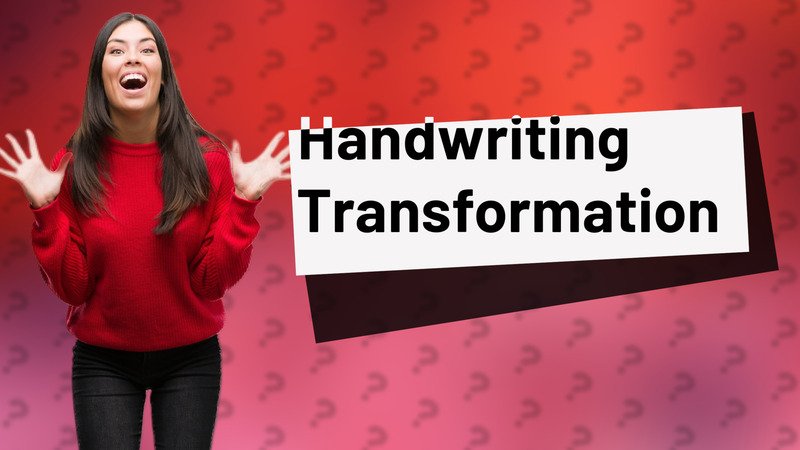 Handwriting Transformation