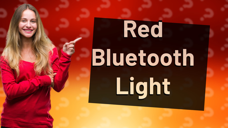 Red Bluetooth Light