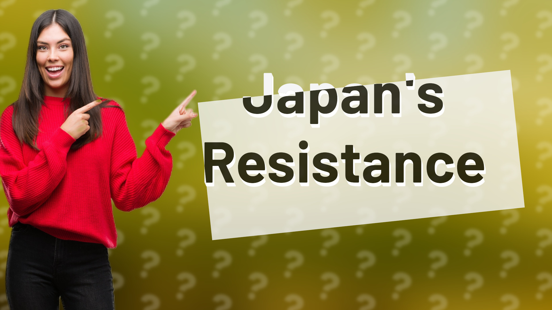 Japan's Resistance