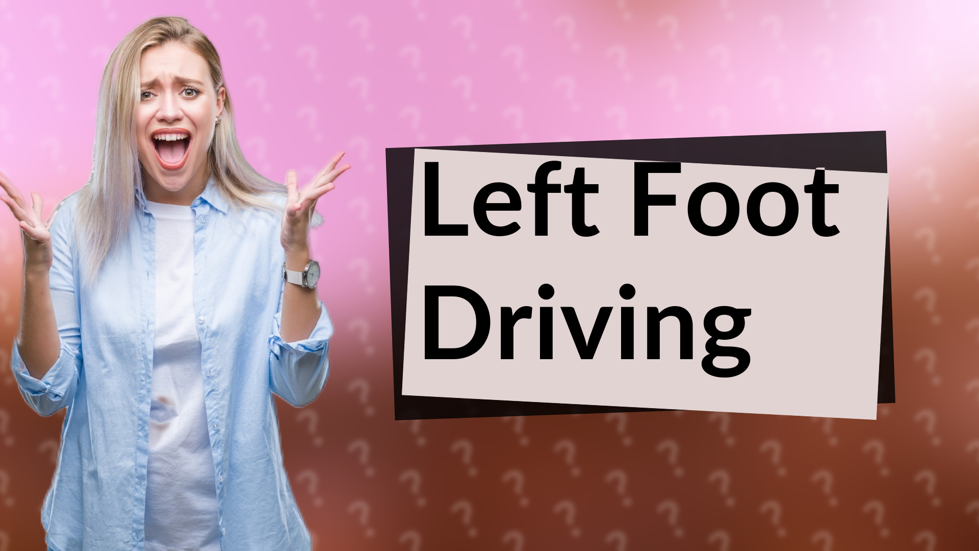 Left Foot Driving