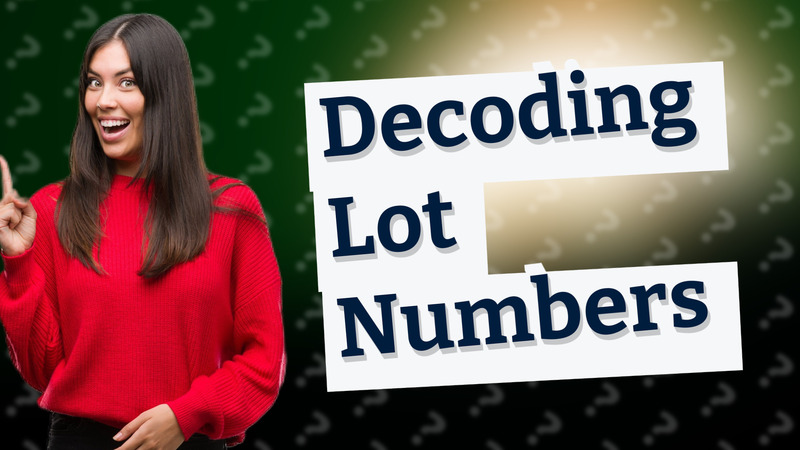 Decoding Lot Numbers