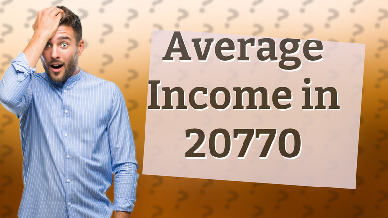 Average Income in 20770