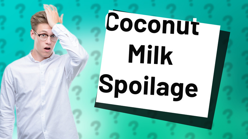Coconut Milk Spoilage