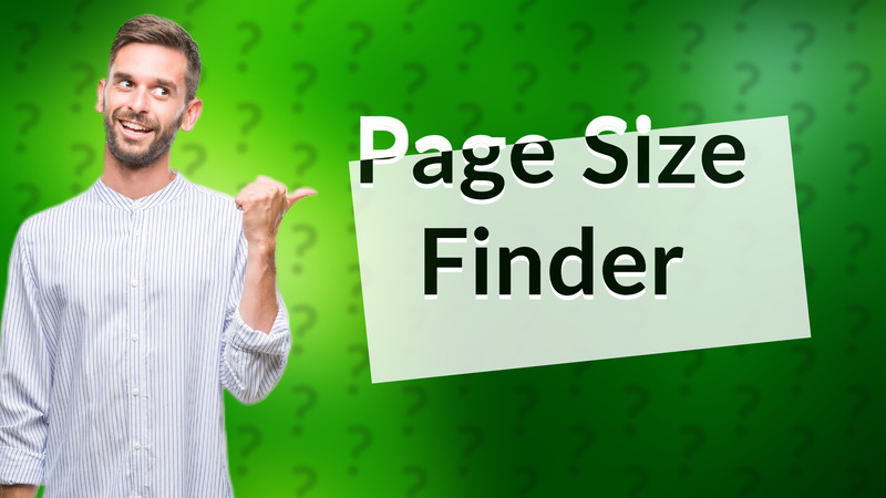 Page Size Finder