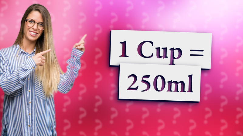 1 Cup = 250ml