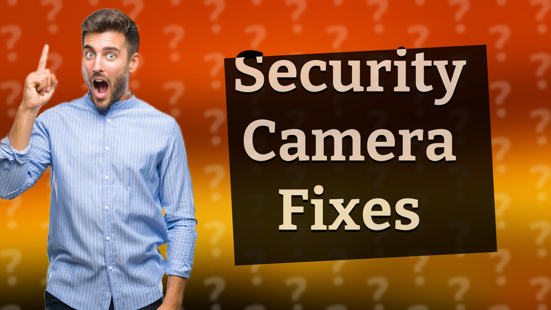 Security Camera Fixes