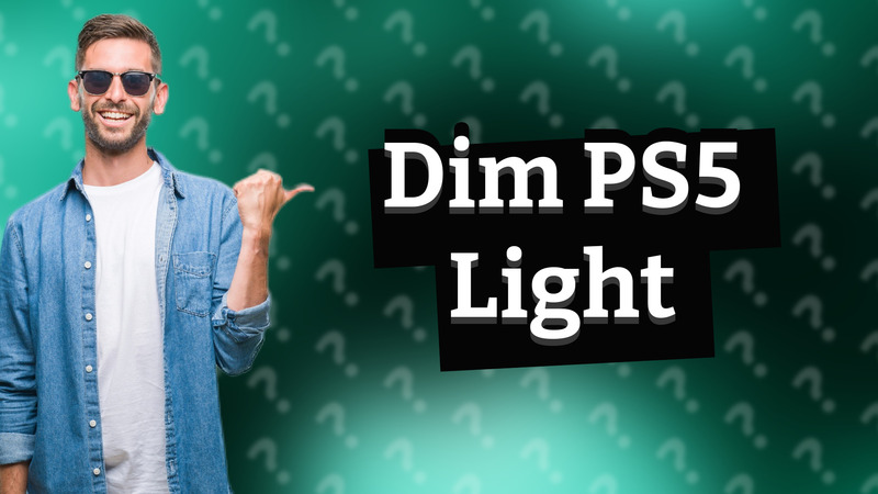 Dim PS5 Light