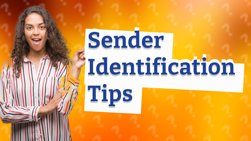 Sender Identification Tips