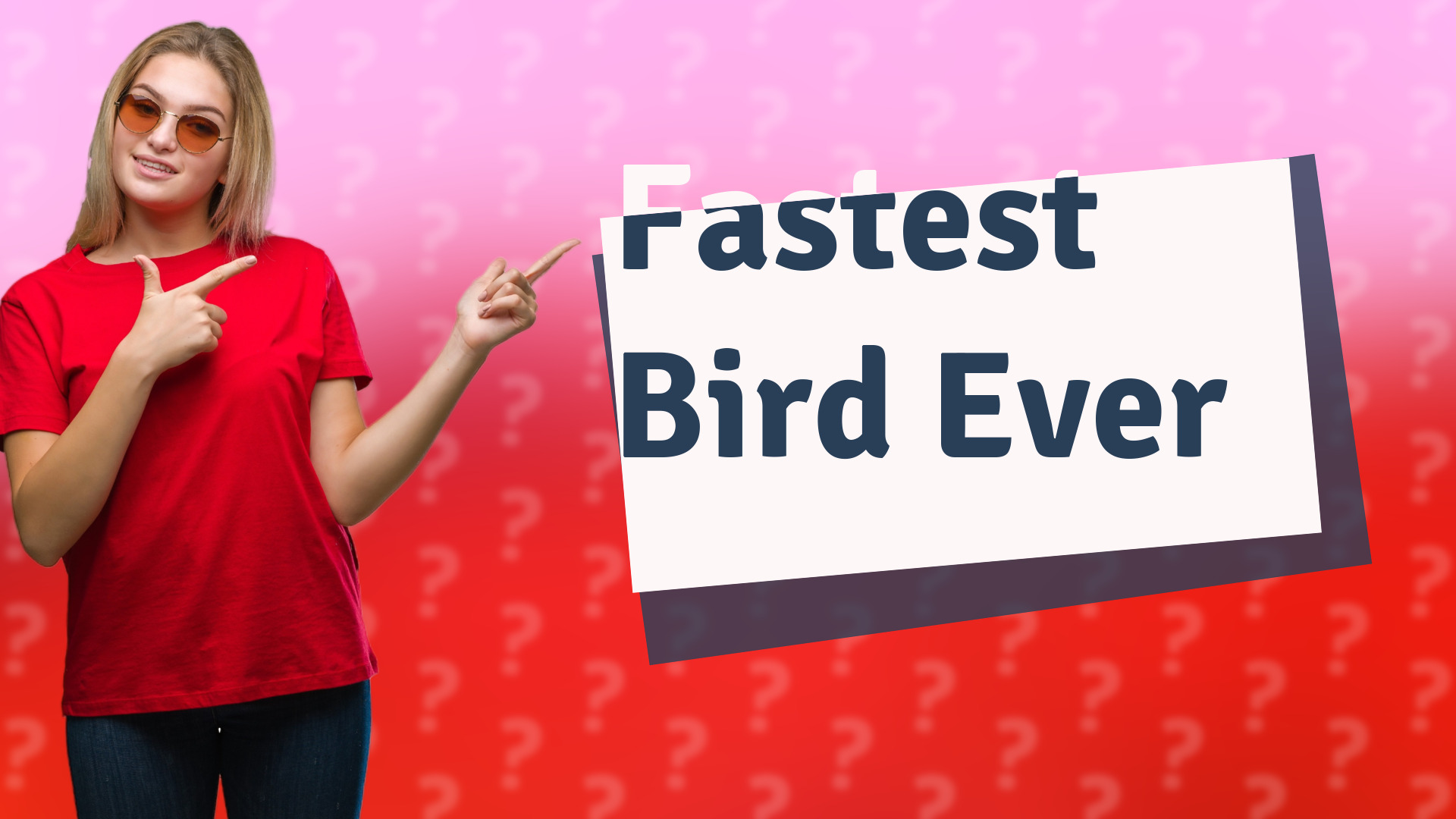 Fastest Bird Ever