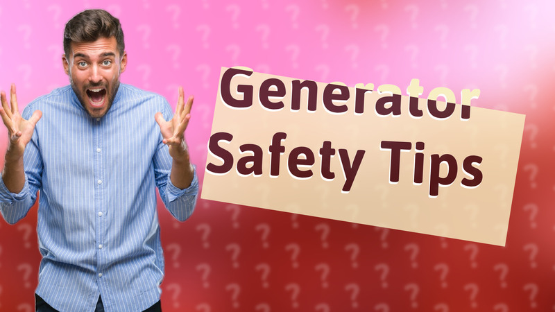 Generator Safety Tips