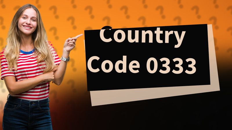 Country Code 0333