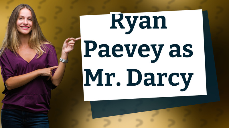 Ryan Paevey as Mr. Darcy